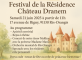 Invitation au Festival de la Résidence Château Dranem Château Dranem Ris-Orangis